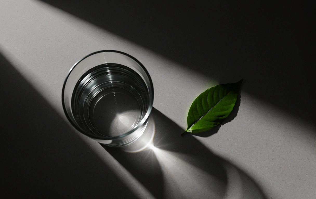 Serene workspace for mindful reflection